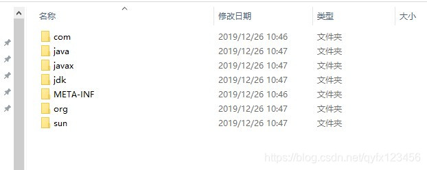 解压后rt.jar的内容