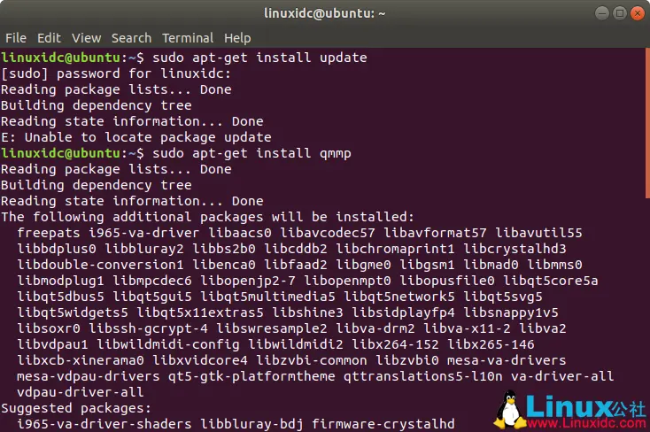 Ubuntu 18.04上Qmmp安装教程