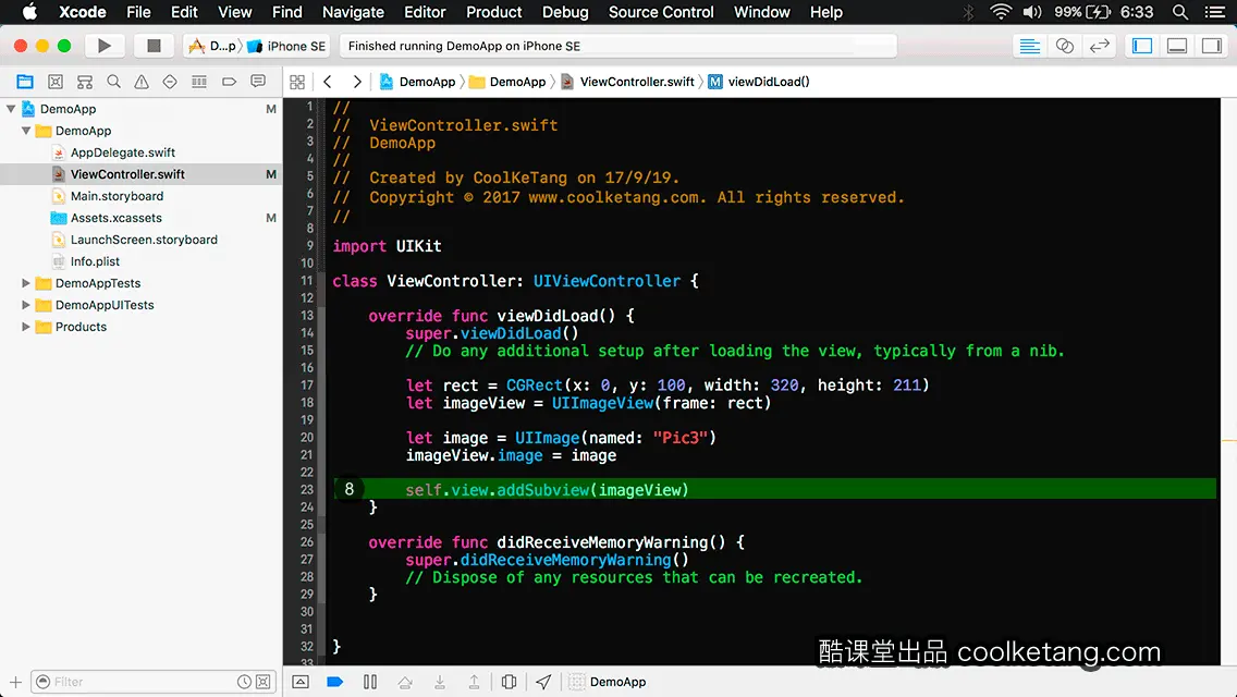 互动教程 for Xcode9 & Swift4-酷课堂