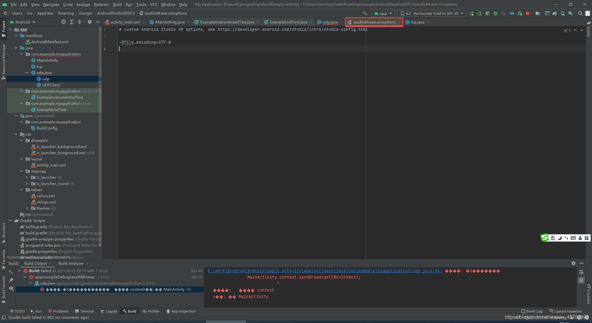 android开发,Android Studio Build Output 输出的中文显示乱码_android studio build ...