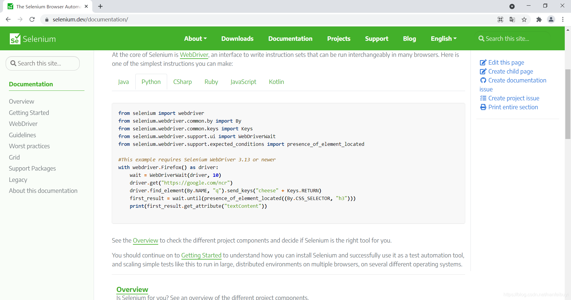 Python 使用selenium进行Web操作_selenium options 火狐设置为web-CSDN博客