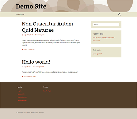 A simple WordPress child theme based on Twenty Thirteen