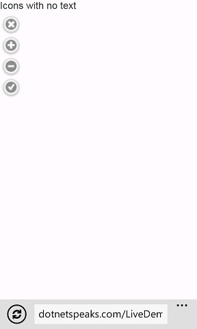 jQuery Mobile - Button with no text