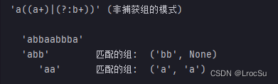 例子A非捕获组