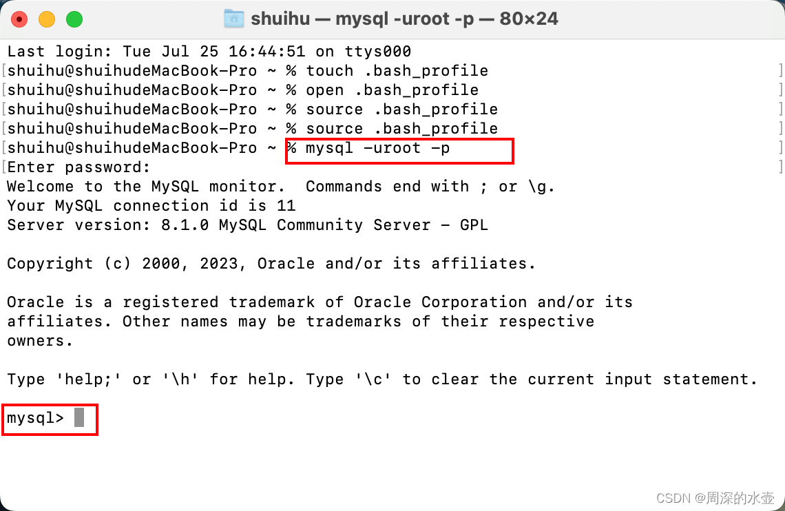 mac安装mysql后终端配置的两个方法_mac sql终端-CSDN博客