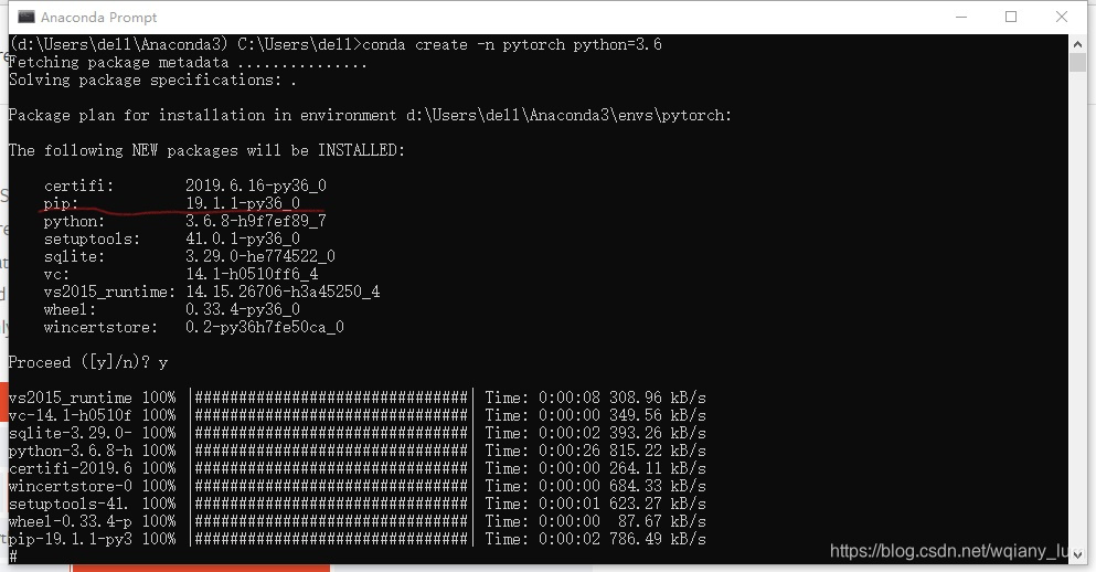  大家可以在创建虚拟环境的时候看到是pip还是pip3