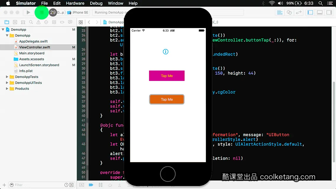 互动教程 for Xcode9 & Swift4-酷课堂