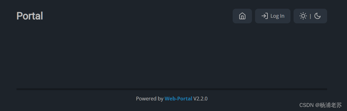 一体化个人门户Web Portal-CSDN博客