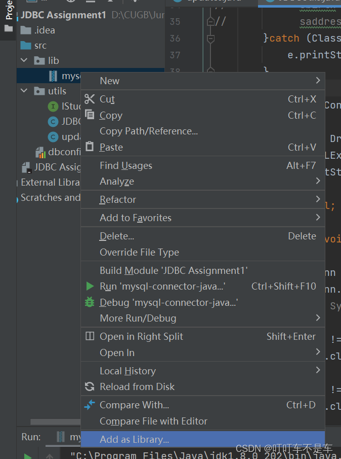 mysqlconnectorjava的导入_java怎么导入mysqlconnectjavaCSDN博客