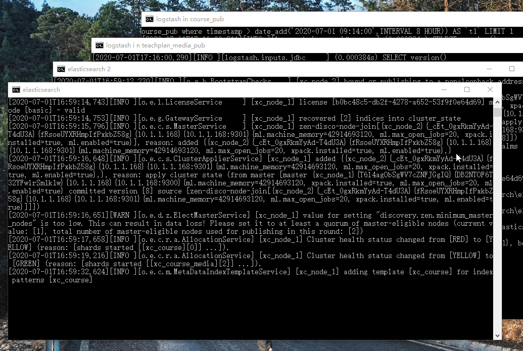 ElasticSearch集群和Logstash