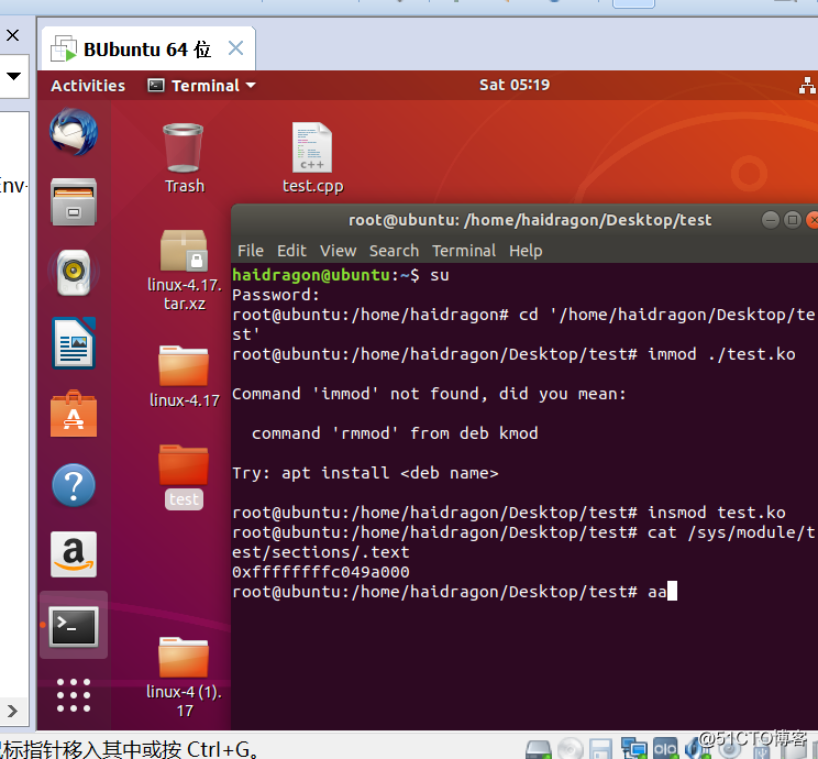ubuntu18.04下双机驱动调试