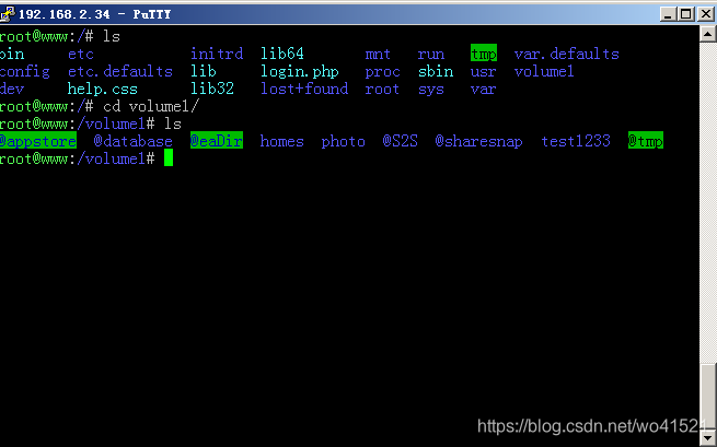 进入到安装的测试硬盘所在的存储空间1
