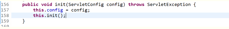 init(ServletConfig config)