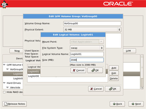 Disk Setup Swap
