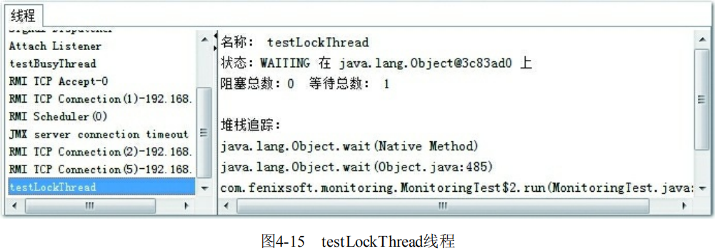 图4-15 testLockThread线程