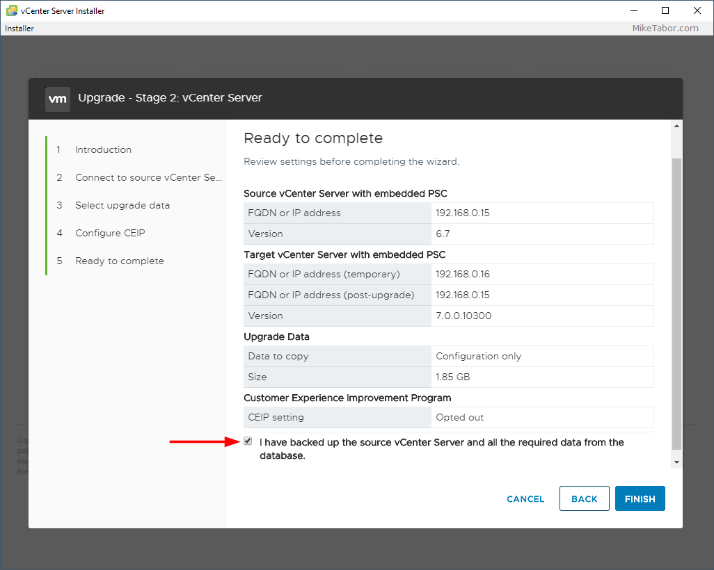 How to upgrade vCenter Server Appliance 6.7 to 7.0_警告: please consider ...
