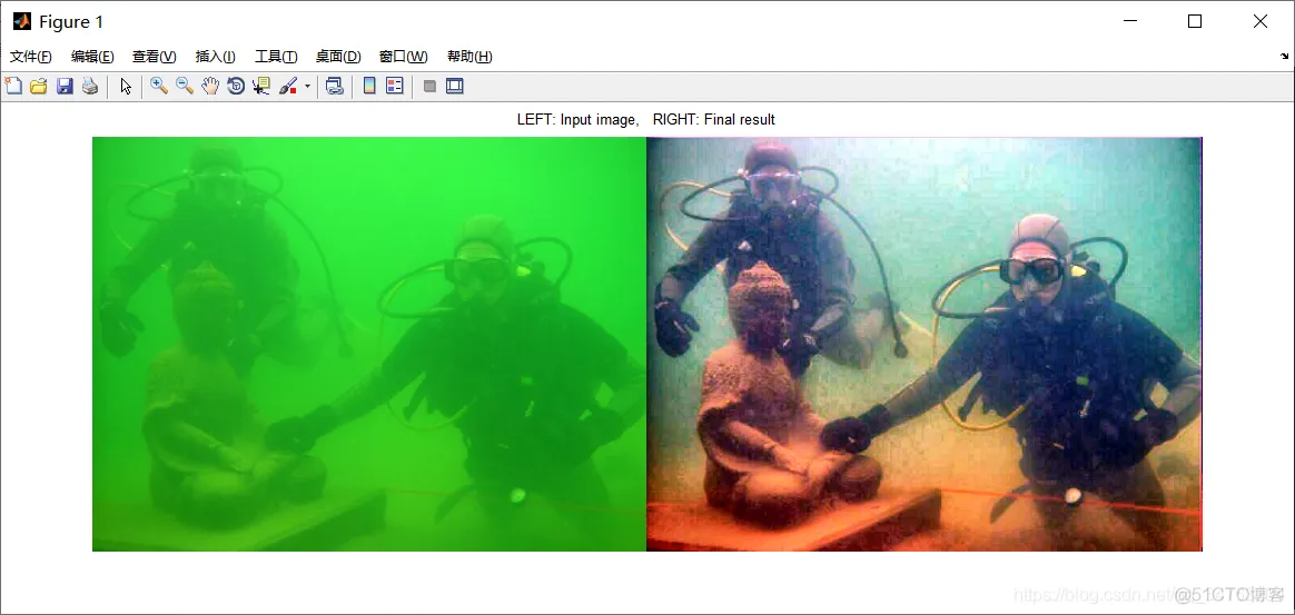 【图像增强】基于DEHAZENET和HWD的水下去散射图像增强_图像处理