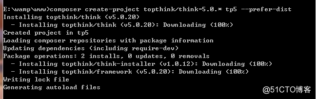 使用Composer安装ThinkPHP5
