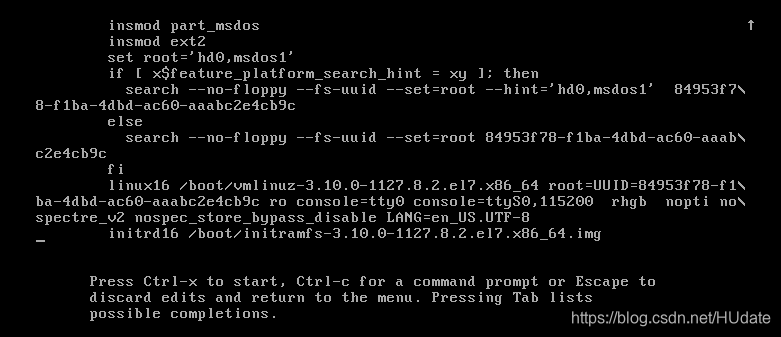 修改开启使用的shell程序,以便进入单用户模式