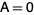 A=0