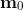 \mathbf m_0