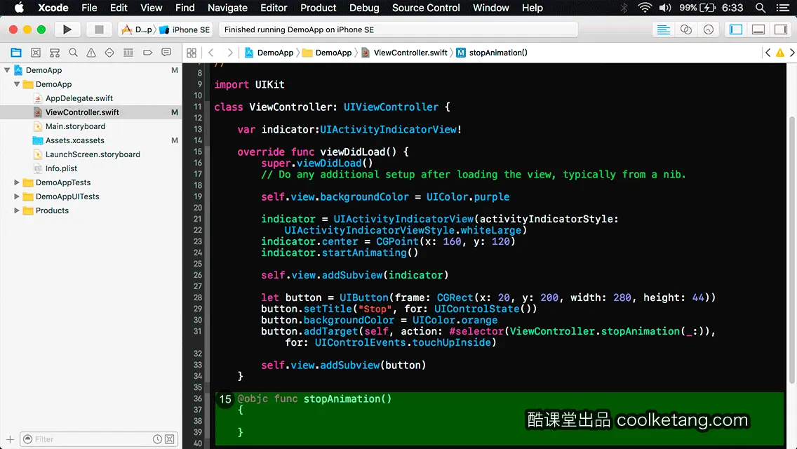 互动教程 for Xcode9 & Swift4-酷课堂