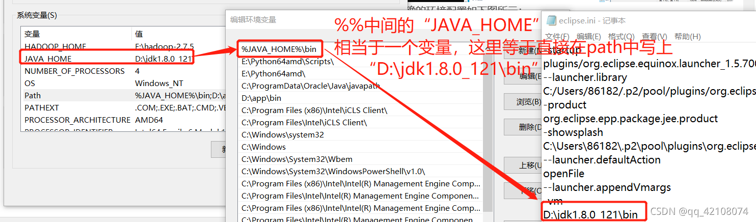 Eclipse安装遇到A Java Runtime Environment(JRE) or Java Development Kit(JDK ...