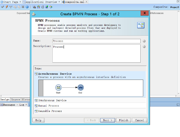图解oracle <wbr>jdeveloper+BPM入门 <wbr>最简单流程