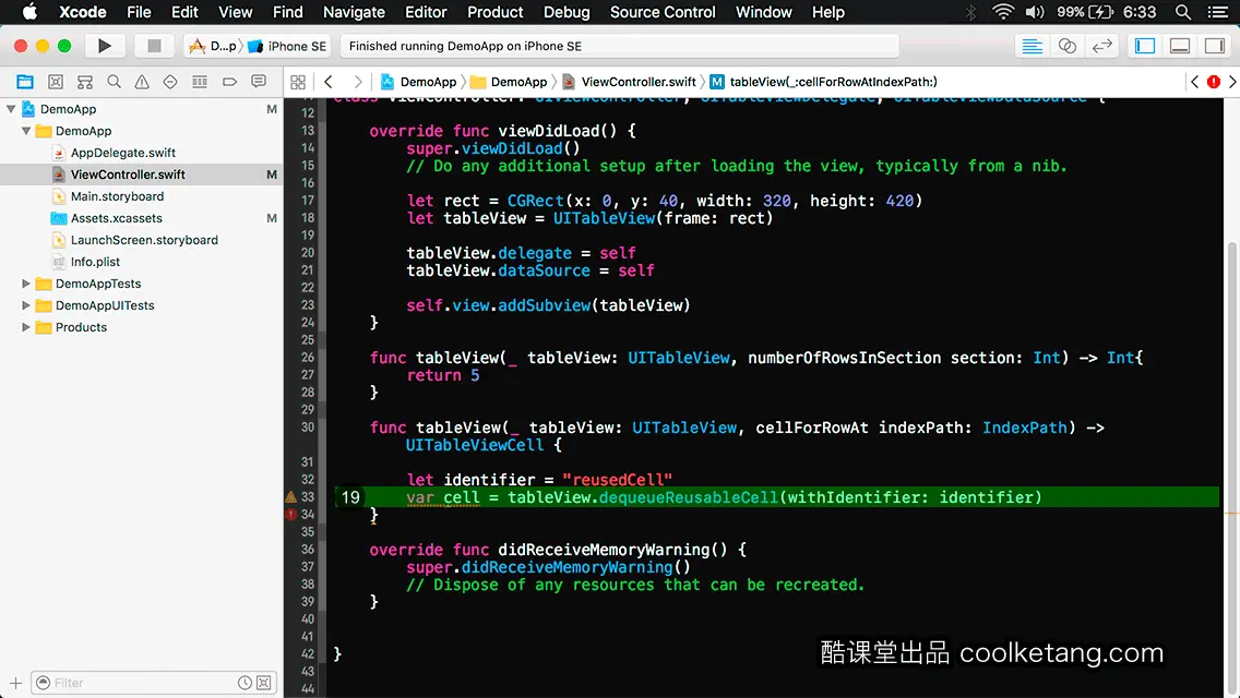 互动教程 for Xcode9 & Swift4-酷课堂