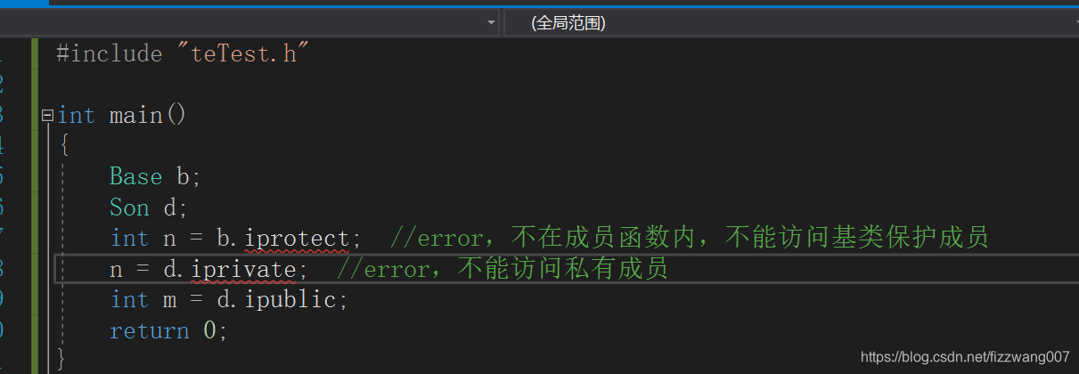 C++ protected 解析-CSDN博客