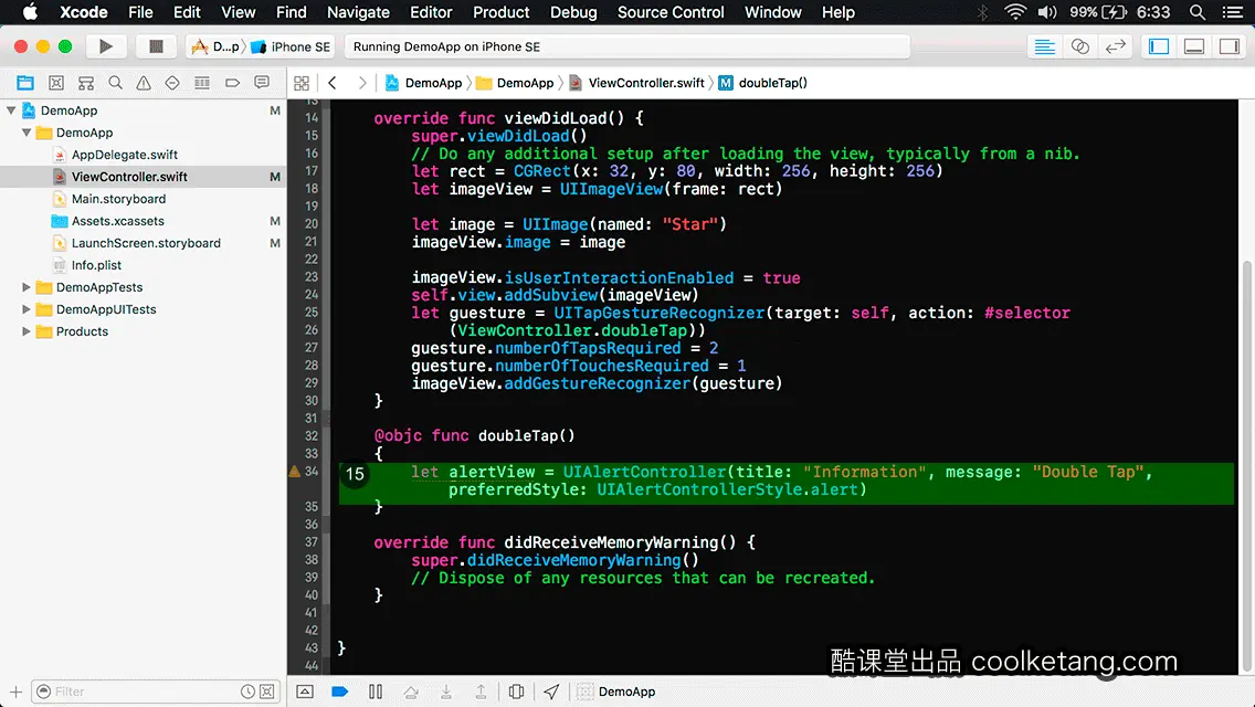 互动教程 for Xcode9 & Swift4-酷课堂