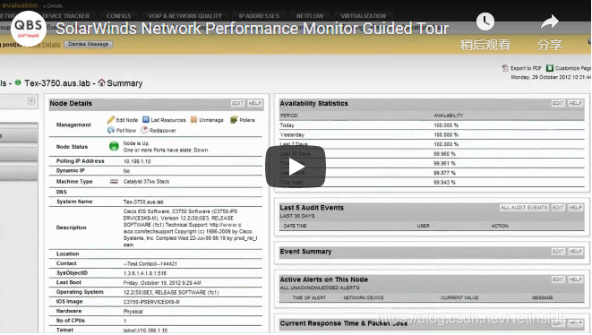 SolarWinds Network Performance Monitor