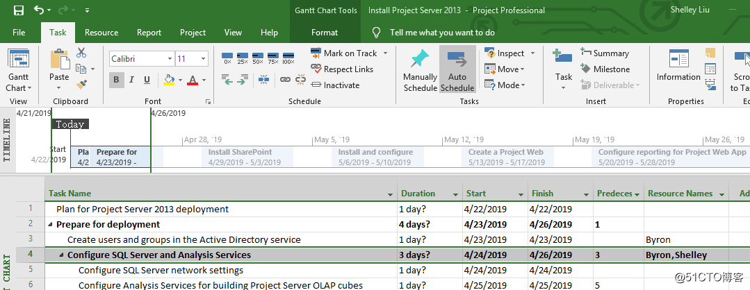 Project:如何为项目中的任务合理分配资源