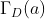 \Gamma _D(a)
