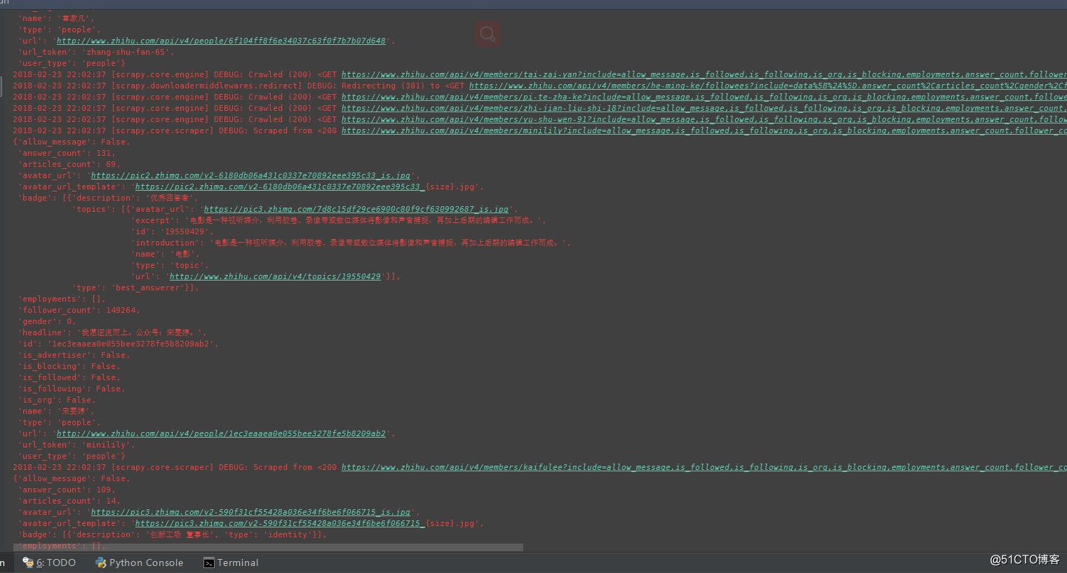 运维学python之爬虫高级篇（七）scrapy爬取知乎关注用户存入mongodb