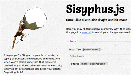 Sisyphus.js Sisyphus.js
