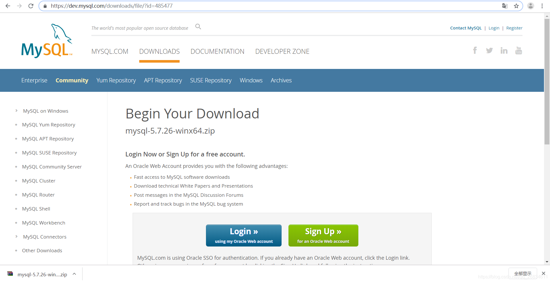mysql5.7.26