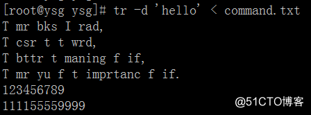 Linux常用命令——tr