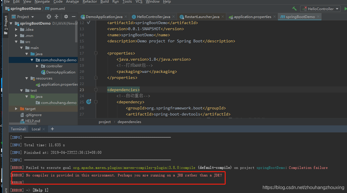 No compiler is provided in this environment. Perhaps you are running on a JRE rather than a JDK?