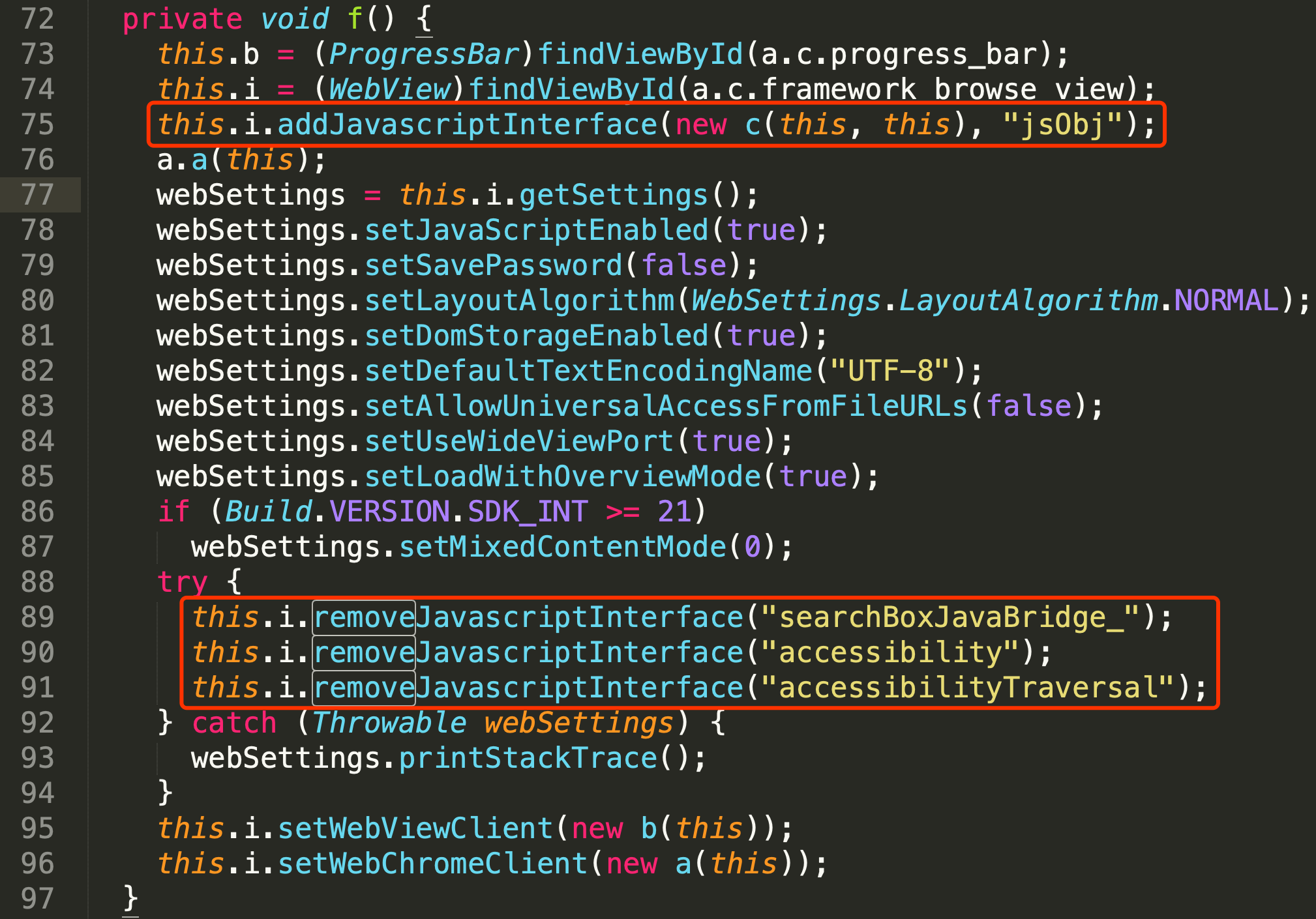 CVE-2013-4710 WebView addJavascriptInterface远程执行代码-CSDN博客