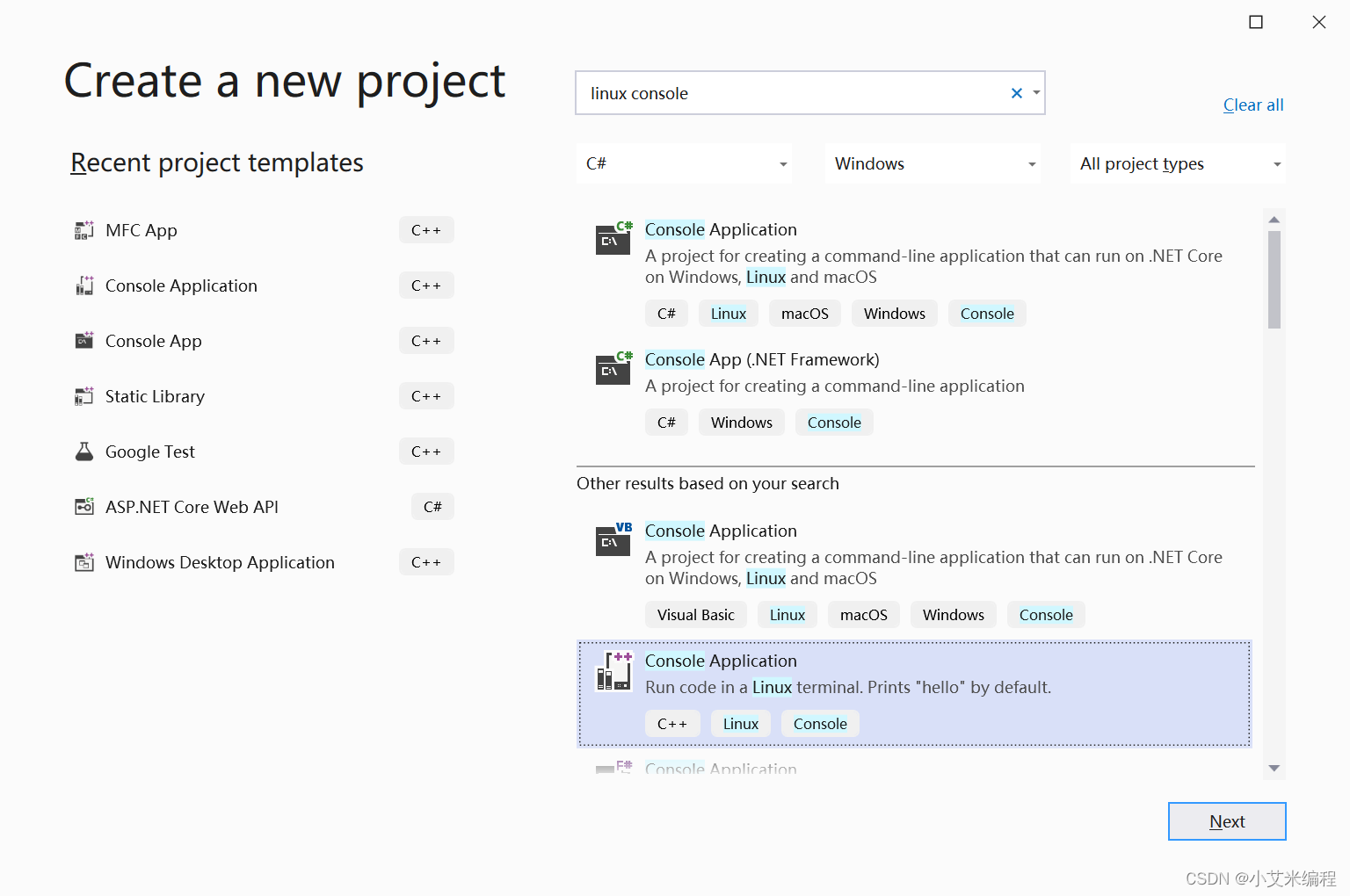 Visual Studio2019开发调试Linux C/C++ Console程序_vs2019 console linux-CSDN博客