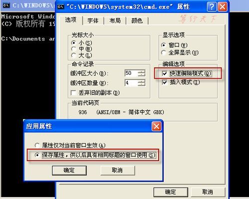 怎样在cmd（命令提示符）下进行复制粘贴操作
