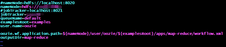 job.properties中的配置