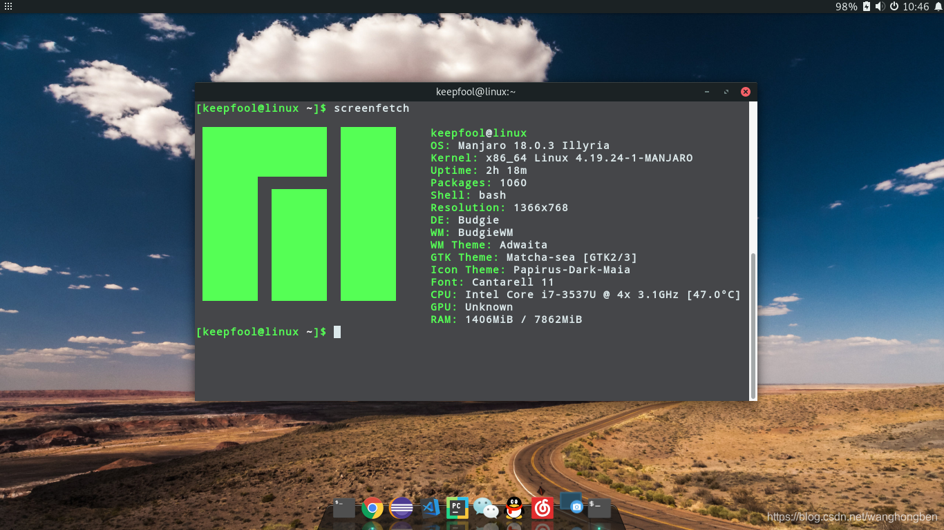 manjaro budgie