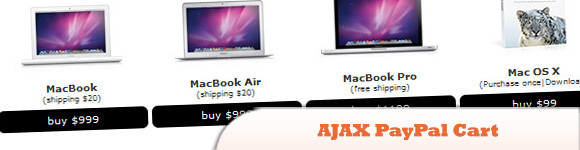 AJAX PayPal购物车