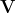 \mathbf V