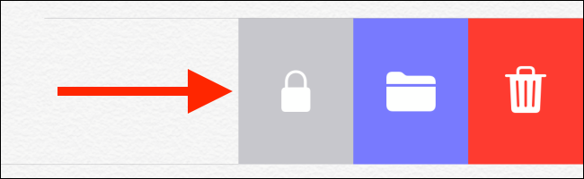 Tap the Lock button in the note app