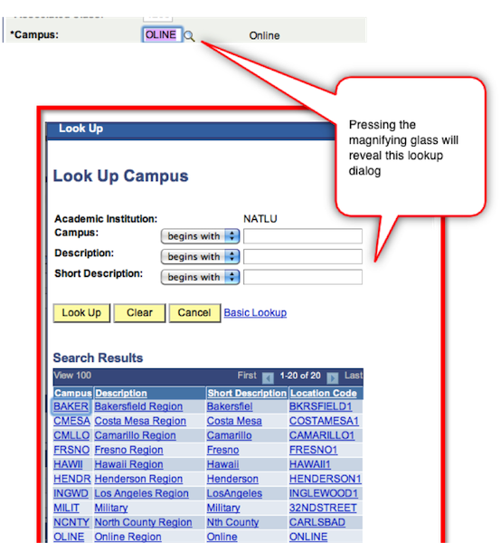 PeopleSoft Table Example