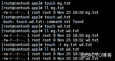 mkdir，touch和rm命令