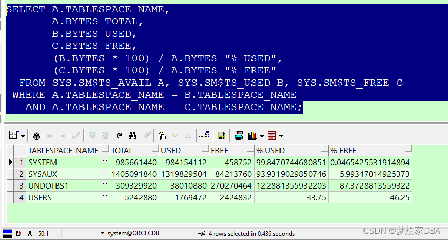 Oracle 常用的经典SQL查询_oracle sql查询-CSDN博客